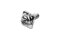 [E] น็อตยึดสายไฟ สแตนเลสชุบนิกเกิ้ล M3x8 mm พร้อมแหวนทรงสี่เหลี่ยม ขนาด 7x7 mm